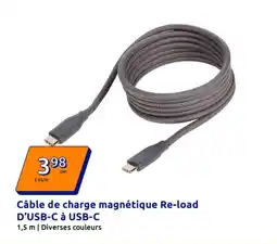 Action Câble de charge magnétique Re-load D'USB-C à USB-C offre