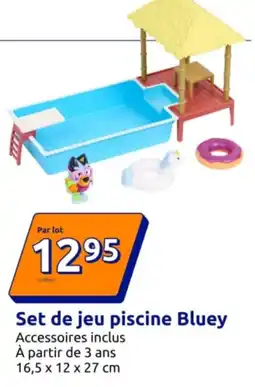Action Set de jeu piscine Bluey offre