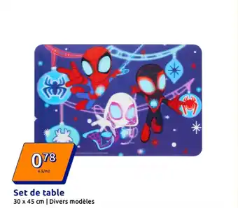 Action Set de table offre