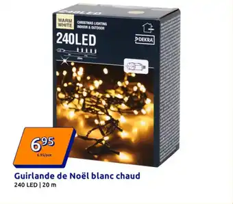 Action Guirlande de Noël blanc chaud offre