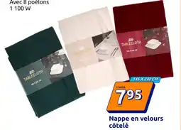 Action Nappe en velours offre