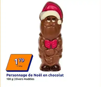 Action Personnage de Noël en chocolat offre