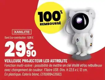 Bricomarché Veilleuse projecteur led astrolite offre