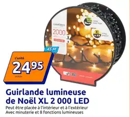 Action Guirlande lumineuse de Noël XL 2 000 LED offre
