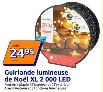 Action Guirlande lumineuse de Noël XL 2 000 LED offre