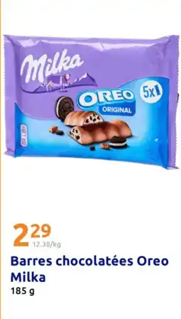 Action MILKABarres chocolatées Oreo offre