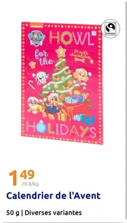 Action Calendrier de l'Avent offre