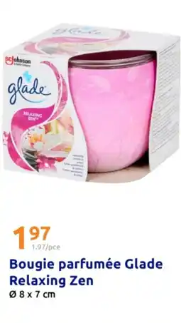 Action GLADE Bougie parfumée Relaxing Zen offre