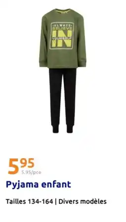 Action Pyjama enfant offre