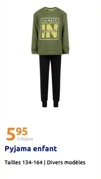 Action Pyjama enfant offre