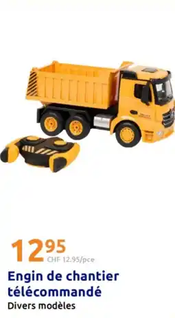 Action Engin de chantier télécommandé offre