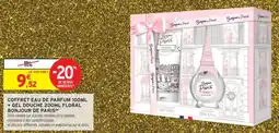 Intermarché Coffret eau de parfum 100ml + gel douche 200ml floral bonjour de paris offre