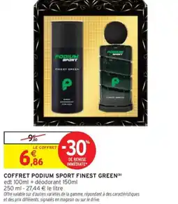 Intermarché Coffret podium sport finest green offre