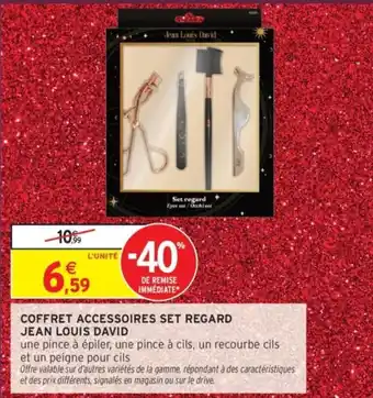 Intermarché Coffret accessoires set regard jean louis david offre