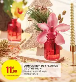 Intermarché Composition de 1 fleuron de cymbidium offre