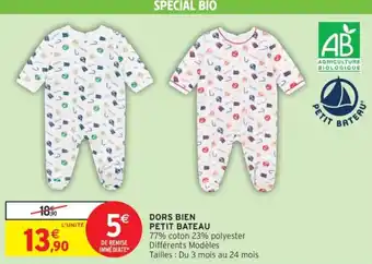 Intermarché Dors bien petit bateau offre