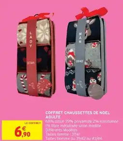 Intermarché Coffret chaussettes de noel adulte offre