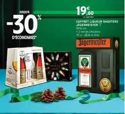 Intermarché Coffret liqueur shooters jägermeister offre