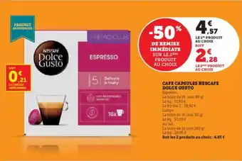 Cafe capsules nescafe dolce gusto