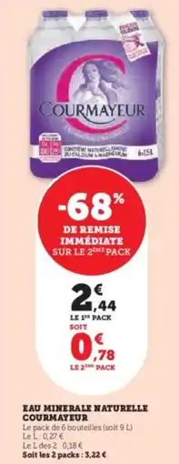 Super U Eau minerale naturelle courmayeur offre