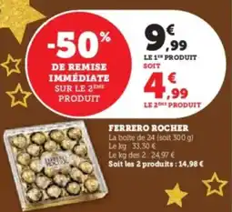 Super U Ferrero rocher offre