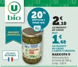 Super U Haricots u offre