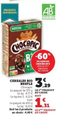 Super U Cereales bio nestle offre