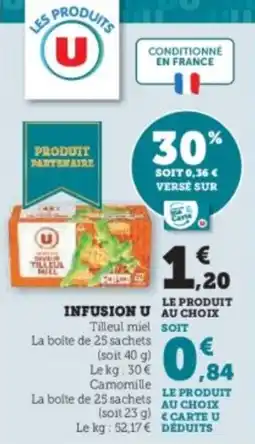Super U Infusion u offre