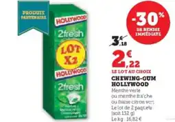 Super U Chewing-gum hollywood offre