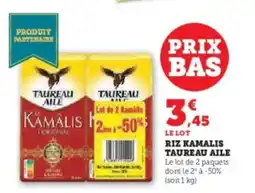 Super U Riz kamalis taureau aile offre