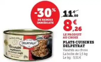 Super U Plats cuisines delpeyrat offre