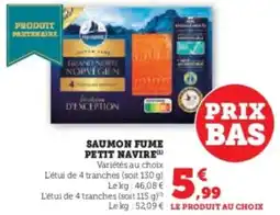 Super U Saumon fume petit navire offre