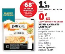 Super U Blinis ambiants labeyrie offre