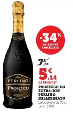 Super U Prosecco do extra-dry perlino millesimato offre