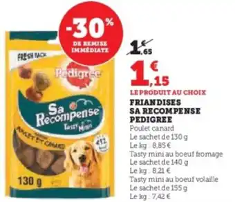 Super U Friandises sa recompense pedigree offre