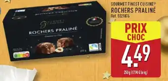 ALDI Gourmet finest cuisine rochers praliné offre