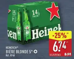 ALDI Heineken biere blonde 5° offre