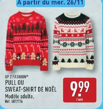 ALDI Pull ou sweat-shirt de noël offre