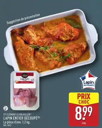 ALDI St-clément le volailler lapin entier découpé offre