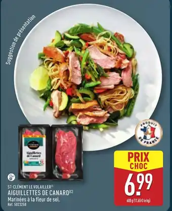 ALDI St-clément le volailler aiguillettes de canard offre