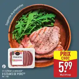 ALDI St-clément le boucher 8 steaks de porc offre