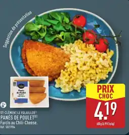 ALDI St-clément le volailler panés de poulet offre