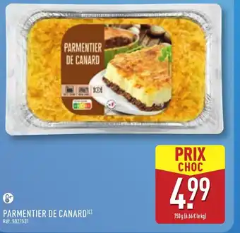 ALDI Parmentier de canard offre