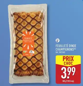 ALDI Feuilleté dinde champignons offre