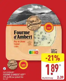 ALDI Fourme d'ambert aop offre