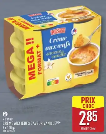 ALDI CRÈME AUX ŒUFS SAVEUR VANILLE offre