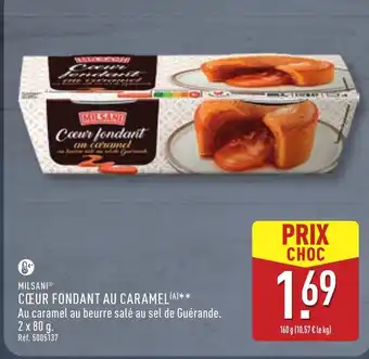 ALDI Milsani cœur fondant au caramel offre