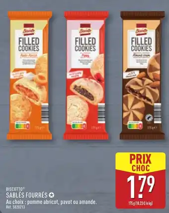ALDI Sablés fourrés offre