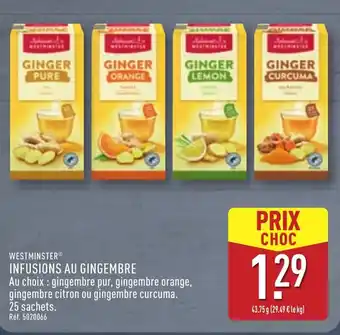 ALDI Infusions au gingembre offre