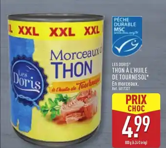 ALDI Thon à l'huile de tournesol offre